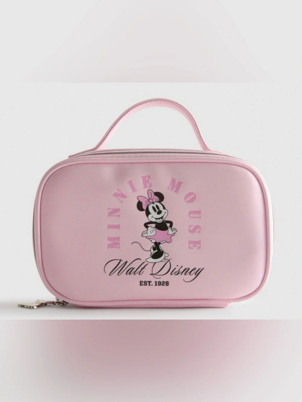 NEW Primark Disney MINNIE MOUSE Pink Zip Cosmetic Bag & Flower EARS Headband